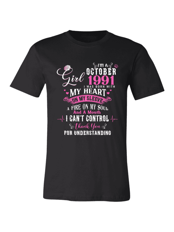 I'm October Girl 1991 35th Birthday Vintage 35 Years Old Bday Women T-Shirt