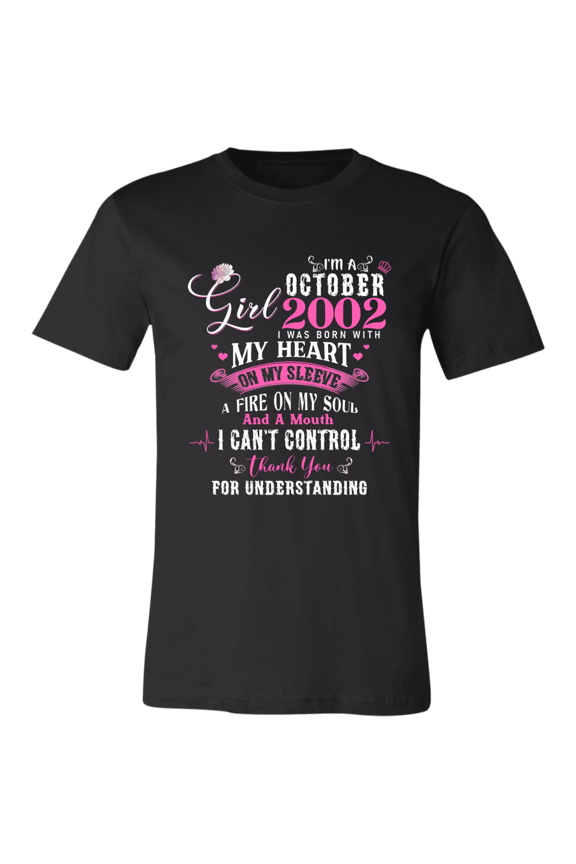 I'm October Girl 2002 24th Birthday Vintage 24 Years Old Bday Women T-Shirt