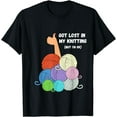 thumbnail image 1 of I'm Ok Knitting Crochet Shirts for Women Funny T-Shirt, 1 of 4