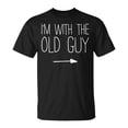 thumbnail image 1 of I’m With The Old Guy Matching Old Guy Costume T-Shirt – Funny Couple or Group Matching Graphic Tee, Humorous Party Outfit, Casual Birthday Celebration Shirt for Men Women, 1 of 3