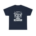 thumbnail image 1 of I'm On My Wurst Behavior, Funny German Shirt, October Drinking Tee -ID: 341, 1 of 11