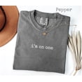 thumbnail image 1 of I'm On One Graphic T-Shirt Bold Mood Quote Casual Statement Style Comfort Colors Unisex Cotton T-Shirt, Size S-3XL, 1 of 3