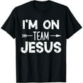 thumbnail image 1 of I'm On Team Jesus Cut Christian Praise Worship Choose Joy T-Shirt, 1 of 3