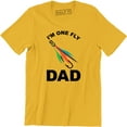 thumbnail image 1 of I'm One Fly Dad Funny Fathers Day Fishing Fish Summer Vacation Men's T-Shirt, 1 of 4