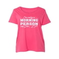 thumbnail image 1 of I'm Only A Morning Person Dec.25 Womens Plus Size Scoopneck Tee, 1 of 1