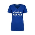 thumbnail image 1 of I'm Only A Morning Person Dec.25 Womens V-Neck T-Shirt, 1 of 2