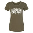 thumbnail image 1 of I'm Only A Morning Person Dec.25 Womens crewneck tee, 1 of 2