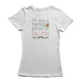thumbnail image 1 of I'm Only A Morning Person On Dec 25th Cute Rudolph  Women White T-Shirt, Female Small, 1 of 2