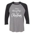 thumbnail image 1 of I'm Only A Morning Person . . . Unisex 3/4 Sleeve Baseball Raglan Tee, 1 of 2