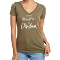 thumbnail image 1 of I'm Only A Morning Person . . . Womens V-Neck T-Shirt, 1 of 2