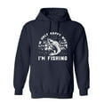 thumbnail image 1 of I'm Only Happy When I'm Fishing Sarcastic Humor Novelty Funny Men's Hoodies, 1 of 2