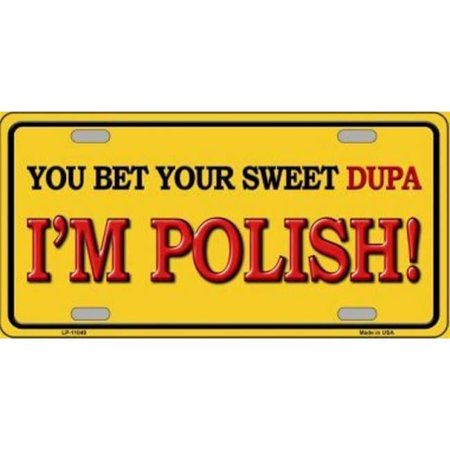 I'm Polish Metal License Plate