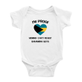 thumbnail image 1 of I'm Proof Mommy Can't Resist Bahamian Guys Baby Rompers Baby Bodysuit (White, 3-6 Months), 1 of 5