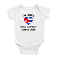 thumbnail image 1 of I'm Proof Mommy Can't Resist Cuban Guys Cute Baby Clothes For Boy Girl (White, 0-3 Months), 1 of 5