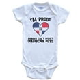 thumbnail image 1 of I'm Proof Mommy Can't Resist Dominican Guys Dominican Republic Flag Heart Baby Bodysuit, 3-6 Months White, 1 of 2