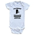 thumbnail image 1 of I'm Proof Mommy Can't Resist Guys from Rhode Island Funny Baby Bodysuit, 3-6 months white, 1 of 4