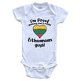 thumbnail image 1 of I'm Proof Mommy Can't Resist Lithuanian Guys Baby Bodysuit, 1 of 2