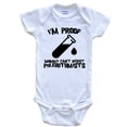 thumbnail image 1 of I'm Proof Mommy Can't Resist Phlebotomists Funny Phlebotomy Baby Bodysuit, 3-6 Months White, 1 of 2