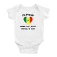 thumbnail image 1 of I'm Proof Mommy Can't Resist Senegalese Guys Baby Bodysuits Newborn Clothes (White, 6-12 Months), 1 of 5