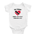 thumbnail image 1 of I'm Proof Mommy Can't Resist Trinidadian Guys Cute Baby Bodysuit (White, 0-3 Months), 1 of 5