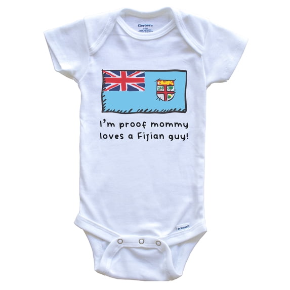 I'm Proof Mommy Loves A Fijian Guy Fiji Flag Baby Bodysuit