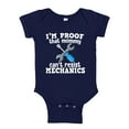 thumbnail image 1 of I'm Proof That Mommy Can't Resist Mechanics Baby Bodysuit One Piece 18 mo Navy Blue, 1 of 3