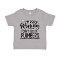 thumbnail image 1 of I'm Proof That Mommy Can't Resist Plumbers Toddler T-Shirt 5/6T Athletic Heather, 1 of 3