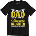thumbnail image 1 of I'm Proud Dad Of A Super Awesome Daughter Yes She Bought Me This Men's T-Shirt, 1 of 4