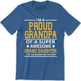 thumbnail image 1 of I'm Proud Grandpa of A Super Awesome Granddaughter Men's Grandfather T-Shirt, 1 of 4