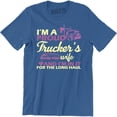 thumbnail image 1 of I'm Proud Of Trucker's Wife - Freaking Awesome Driver Wife Men's T-Shirt, 1 of 4