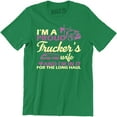 thumbnail image 1 of I'm Proud Of Trucker's Wife - Freaking Awesome Driver Wife Men's T-Shirt, 1 of 4