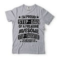 thumbnail image 1 of I'm Proud Step Dad OF A Freaking Awesome Step Daughter Shirt Father's Day Step Dad Bonus Dad Shirt (Small Grey), 1 of 6