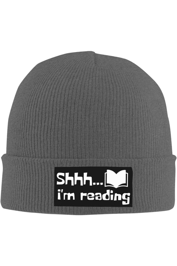 I'm Reading HAT for Book Lover Funny Saying Beanie Cap Knit hat