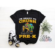 I'm Ready To Crush Pre-k Kindergarten Tyrannosaurus Dinosaur Dino T-Rex T-Shirt, Boys Girls Graduated, Celebrate Graduation School Class,