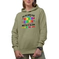 thumbnail image 1 of I'm Ready for Kindergarten but Is it Ready for Me, Sand Hooded Sweatshirt or Hoodie, Medium, 1 of 5