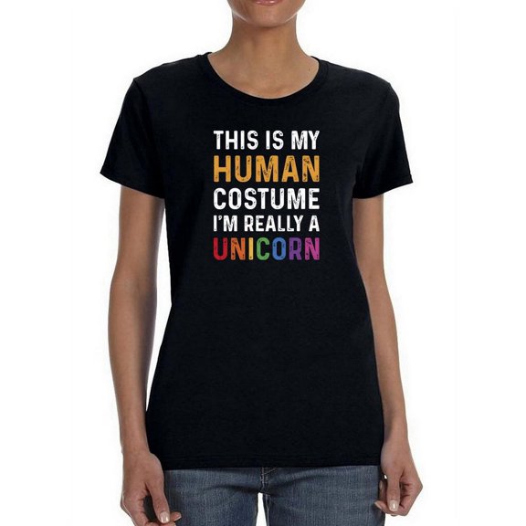 I'm Really A Unicorn T-Shirt Women -Smartprints Designs, Female x-Large
