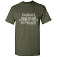 thumbnail image 1 of I'm Really Glad No One Can Hear What I'm Thinking Tshirts Amazing Fit Gift for Friends Sarcastic Novelty Graphic Funny T Shirt Adult Humor Tees, 1 of 5