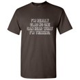 thumbnail image 1 of I'm Really Glad No One Can Hear What I'm Thinking Tshirts Amazing Fit Gift for Friends Sarcastic Novelty Graphic Funny T Shirt Adult Humor Tees, 1 of 5