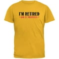 thumbnail image 1 of I'm Retired Do It Yourself Gold Adult T-Shirt - X-Large, 1 of 1