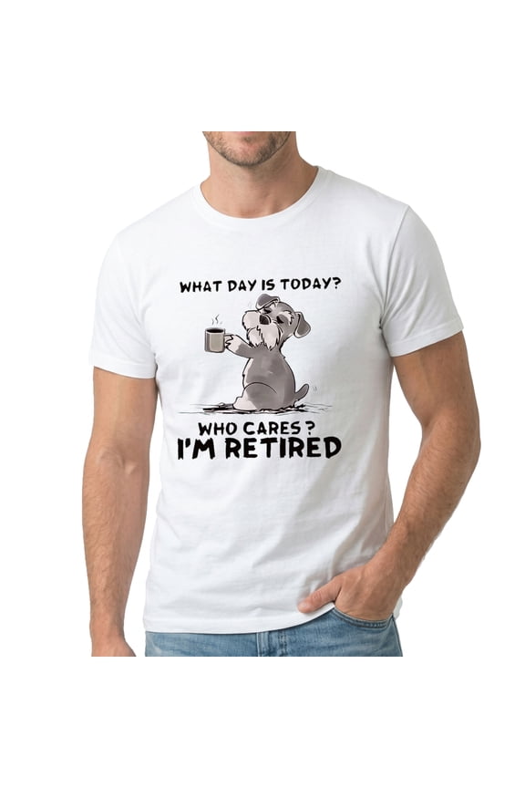 I'm Retired Funny Sarcastic Sloth Humor Men's T-Shirt 100% Cotton Short Sleeve Tee