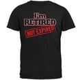 thumbnail image 1 of I'm Retired Not Expired Mens T Shirt Black 3X-LG, 1 of 1