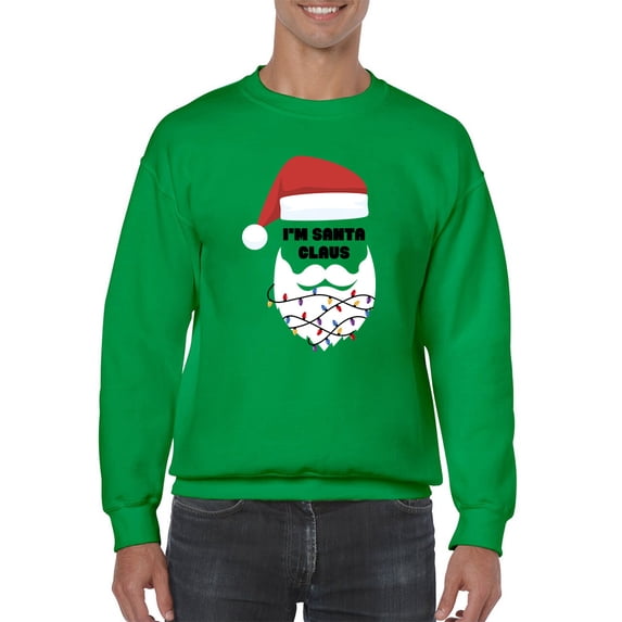 I'm Santa Claus Sweatshirt Men -Smartprints Designs, Male 3X-Large