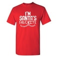 thumbnail image 1 of I'm Santa's Favorite Sarcastic Humor Graphic Tees Gift For Mens Novelty Funny T Shirt, 1 of 5