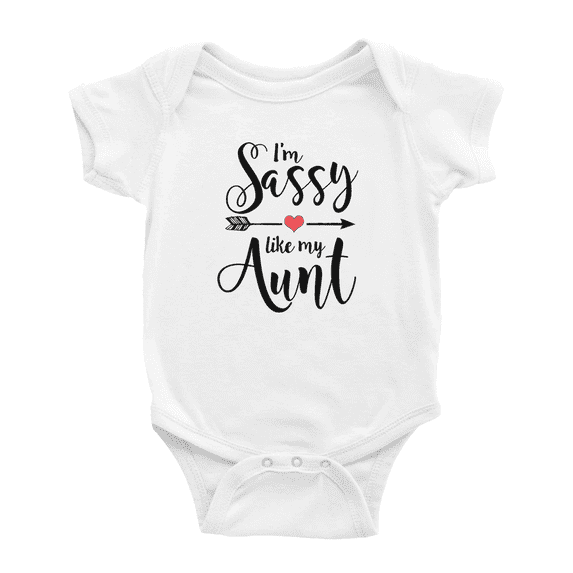 I'm Sassy Like My Aunt Baby Romper Infant Boy Girl Baby Clothing