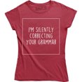 thumbnail image 1 of I'm Silently Correcting Your Grammar Funny English Teacher T-Shirt, 1 of 4