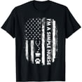 thumbnail image 1 of I'm Simple Nurse Humor Nurse Graphic Flag T-Shirt, 1 of 4