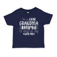 thumbnail image 1 of I'm So Cute Grandma Retired To Spend All Day With Me Toddler T-Shirt 2T Navy Blue, 1 of 4