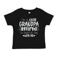 thumbnail image 1 of I'm So Cute Grandpa Retired To Spend All Day With Me Toddler T-Shirt 2T Black, 1 of 4
