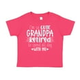 thumbnail image 1 of I'm So Cute Grandpa Retired To Spend All Day With Me Toddler T-Shirt 4T Cyber Pink, 1 of 4