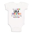 thumbnail image 1 of I'm So Cute Lola Retired To Spend All Day With Me Baby Bodysuit One Piece NB White, 1 of 3